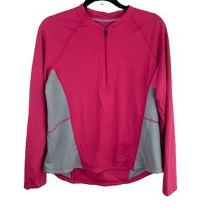 LL Bean athletic quarter zip long sleeve pullover